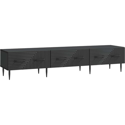  ormar s ladicama Crna 147 x 34,5 x 30 cm Konstruirano drvo Slike