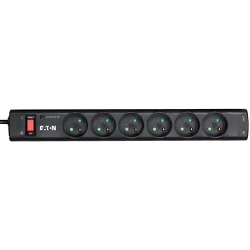 Eaton PS6TD za&scaron;tita od porasta napona Crno, Bijelo 6 utičnice naizmjenične struje 220 - 250 V 1 m Cijene