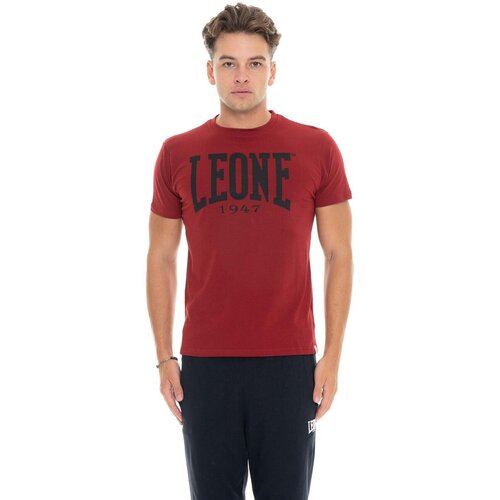 Leone 1947 Majice s kratkimi rokavi Man T-Shirt Short Sleeves Big Logo Rdeča Cene