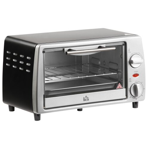 Nesta Mini pečica 10 L, srebrno-črna, 750 W, nastavljiva temperatura in časovnik, žar in pekač, 36,5&times;26&times;22 cm, električna pečica, (5000493713) Cene
