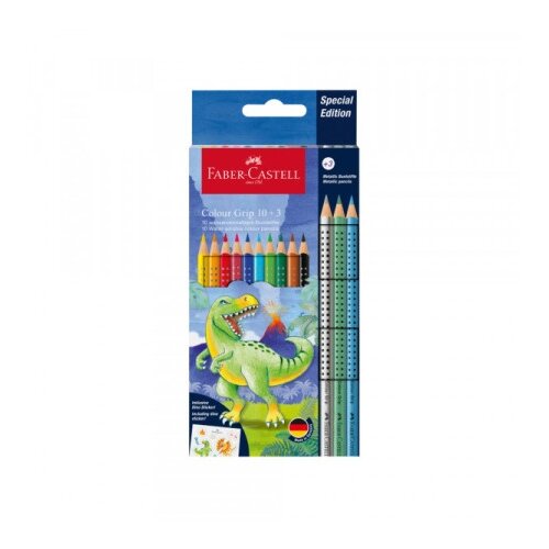 Faber-Castell Faber Castell 201545 GRIP 1/10 Dinosaurus+3 Sparkle Drvene bojice ( J087 ) Cene