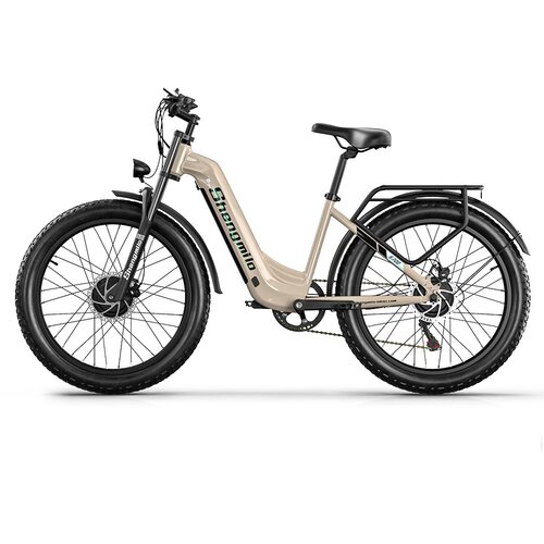 Shengmilo S700 rjavo električno kolo Gorsko kolo z mehkim repom ebike z zmogljivim motorjem 2000 W, litijeva baterija Samsung 48 V 17,5 AH, (21968688) Cene