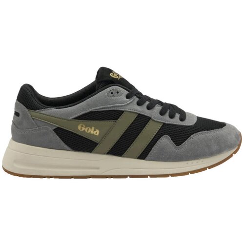 Gola Nizke superge Baskets Delta tige en maille noire et daim gris cendr&amp;eacute; Črna Slike