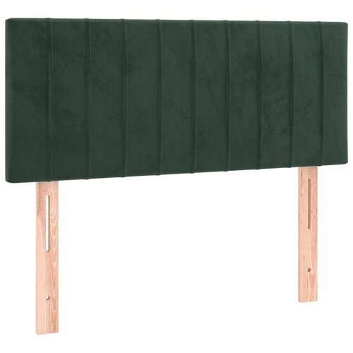 Maison Chic posteljno vzglavje - vzglavna omarica - nočna omarica temno zeleno 100x5x78/88 cm žamet, (21707531) Cene