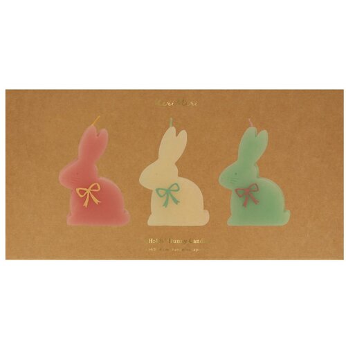 Meri Meri Svijeće u setu 3 kom vrijeme gorenja 2 h s uskr&amp;scaron;njim motivom Bunny &amp;ndash; Slike