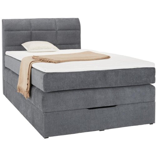 M&amp;ouml;max Postelja Boxspring Runner Siva, 140x200 Slike