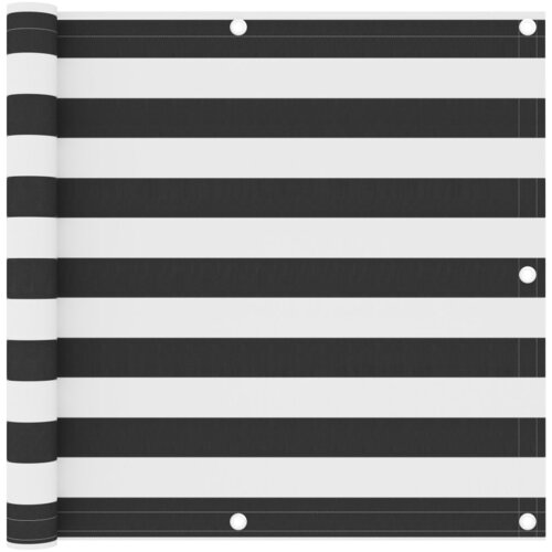 vidaXL Balkonsko platno antracitno in belo 90x600 cm oksford blago Cene