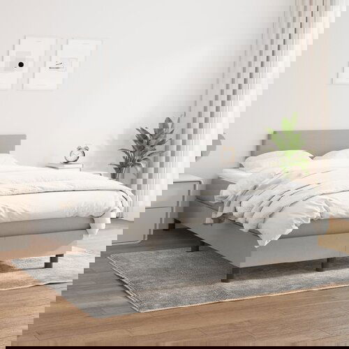 The Living Store Box spring postelja z vzmetnico svetlo siva 120x200 cm blago - Box Spring Postelja, (21520983) Cene