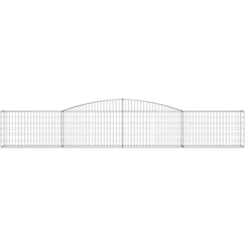  Lučne gabionske ko&amp;scaron;are 3 kom 400x30x60/80 cm pocinčano željezo Slike