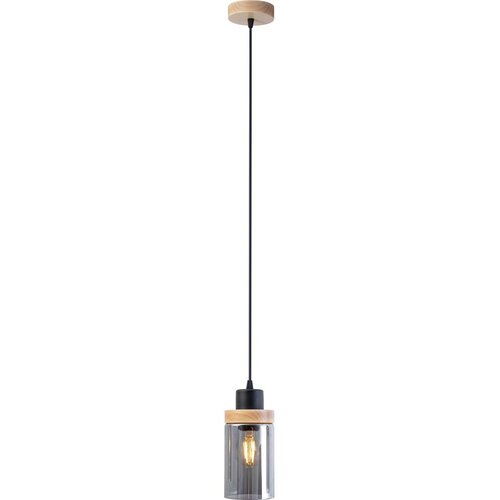  Visilica na sajli WOODNEST 1xE27/15W/230V borovina/dimljeno crna Cene
