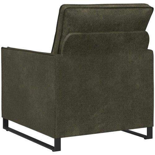  Fotelja Maslinasto zelena 70 x 81 x 82 cm Umjetni sued Slike