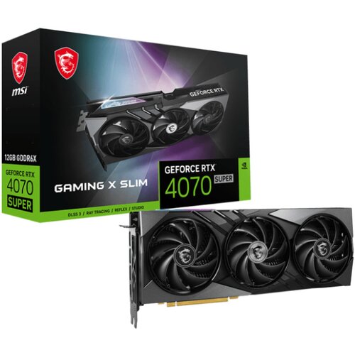MSI Obnovljeno - kot novo - Grafična kartica nVidia RTX4070 Super GAMING X Slim - 12GB GDDR6X (V513-619R), (5000002018) Cene