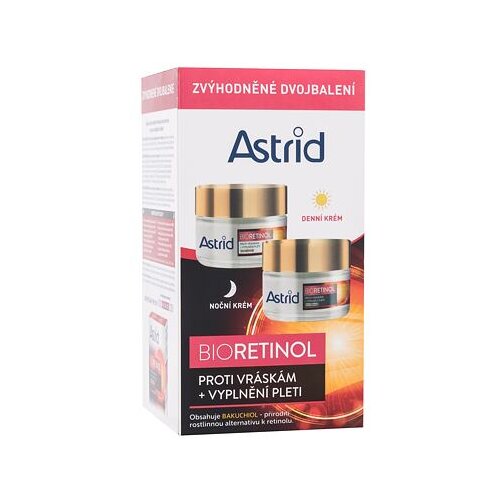 Astrid Bioretinol Duo Set darilni set dnevna krema za obraz Bioretinol Day Cream SPF10 50 ml + nočna krema za obraz Bioretinol Night Cream 50 ml za ženske Cene