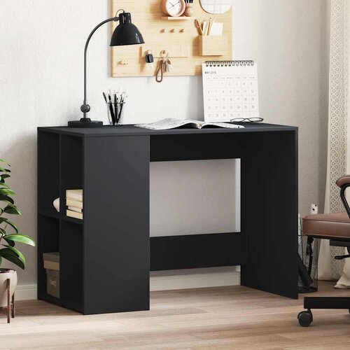 Radni stol crni 102 x 50 x 75 cm od konstruiranog drva Cene