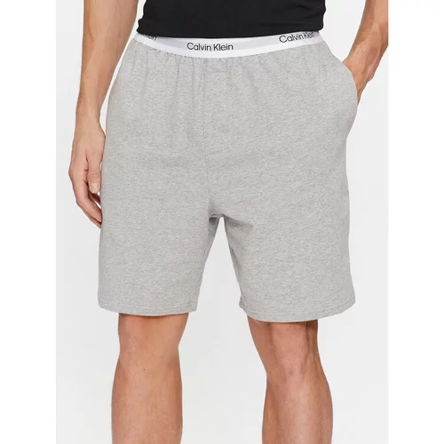 Calvin Klein Underwear Kratke hlače pižama 000NM2303E Siva Regular Fit