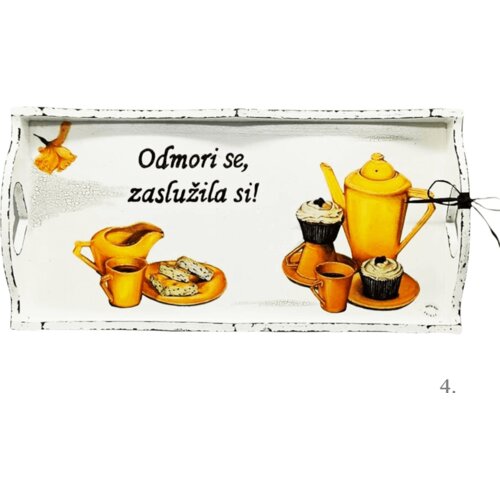  Personalizirani poslužavnici s porukom "Odmori se, zaslužila si!" &ndash; poklon za du&scaron;u i tijelo - 4. - 16135 Cijene