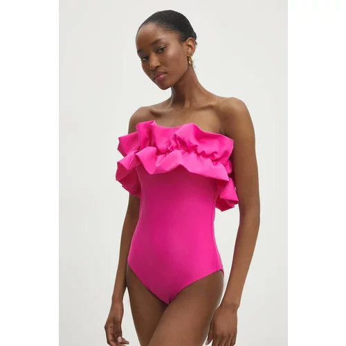 Answear Lab Jednodijelni kupaći kostim boja: ružičasta, lagano učvršćene košarice