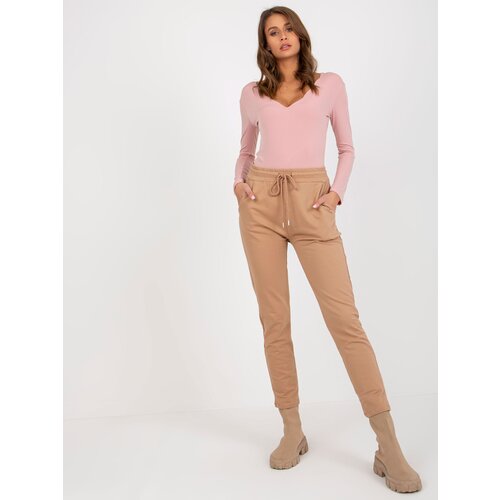RELEVANCE Sweatpants-RV-DR-8369.89P-camel Cene