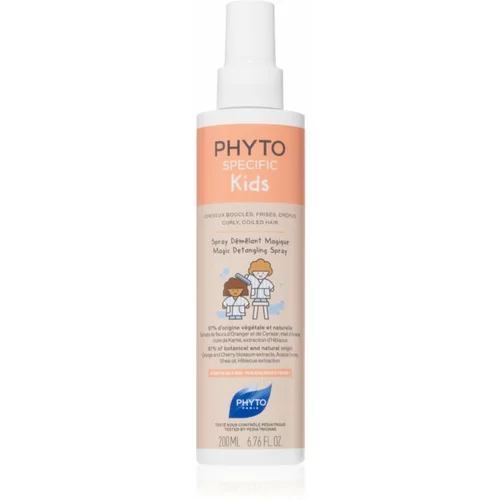 Phyto Specific Kids Magic Detangling Spray sprej za jednostavno raščešljavanje kose za valovitu i kovrčavu kosu 200 ml