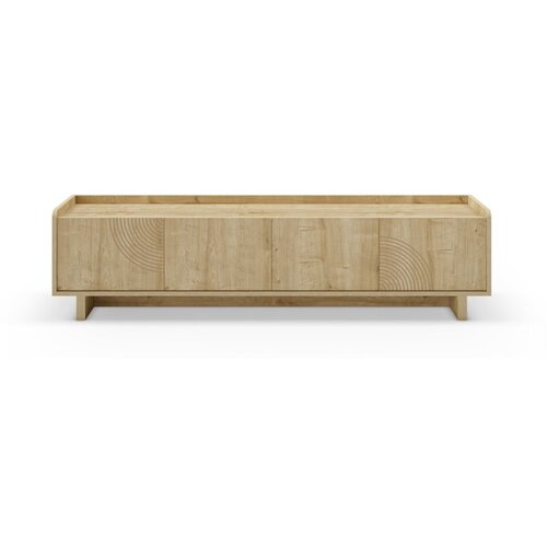 Marckeric TV komoda u dekoru hrasta u prirodnoj boji 180x45x40 cm Daira – Cijene
