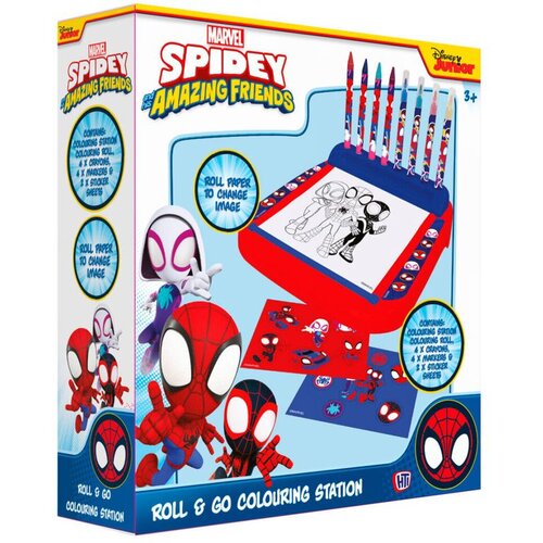 Spiderman Set za crtanje Roll &amp;amp; Go Marvel Spidey, 20 x 19 x 6 cm Slike