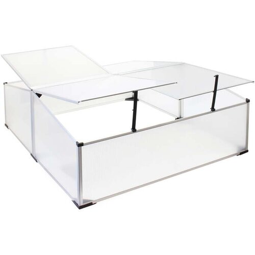 Wiltec vrtni alu. rastlinjak 100x120cm prozoren dvojni 62402 Cene
