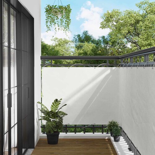  Balcony ekran Bijeli 110 x 800 cm Oxford tkanina Cene