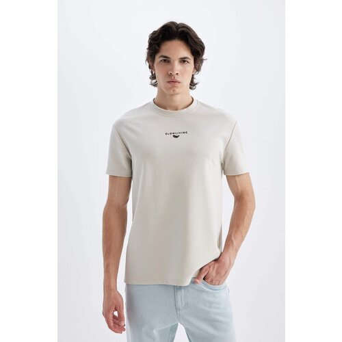 Defacto Regular Fit Crew Neck Printed Cotton T-Shirt Slike