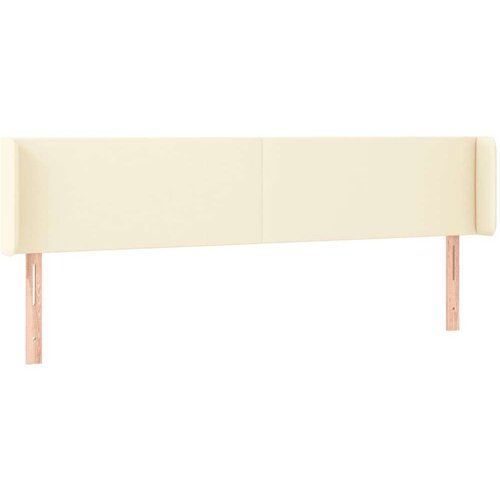  Uzglavlje krem 163x16x78/88 cm od umjetne kože Slike