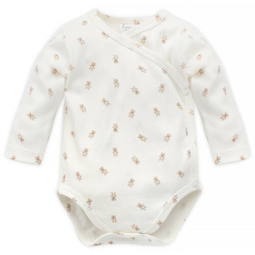Pinokio Kids&amp;#039;s Lovely Day Beige Wrapped Longsleeve Bodysuit Slike