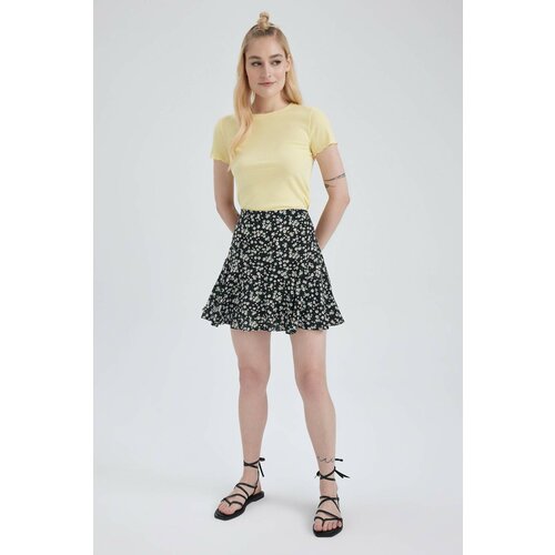 Defacto Patterned Mini Skirt Slike