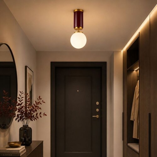 Opviq luster Moira-20205-C, 1 × E27, bordo Cene