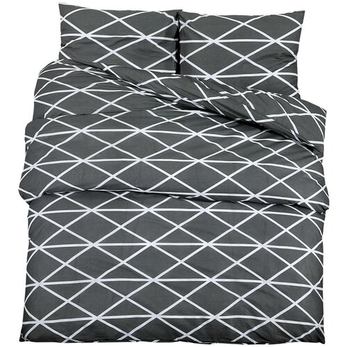 Maison Chic Komplet posteljnine - Posteljnina siva 140x200 cm bombaž, (21787038) Cene