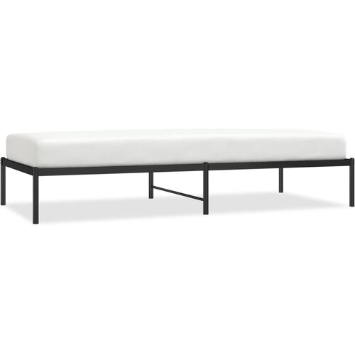Maison Chic Kovinski Posteljni okvir - Enojna postelja - Postelja za odrasle črn 90x200 cm, (21692783) Slike