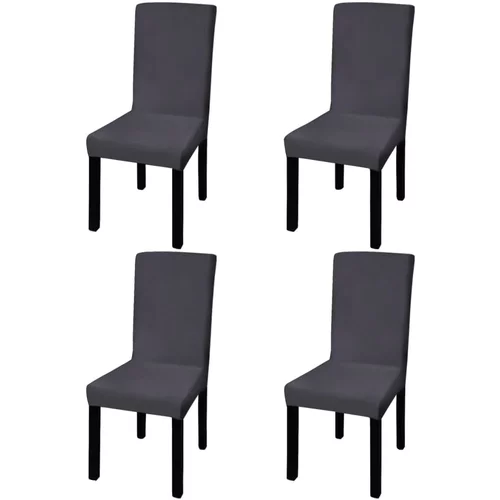  Rastezljive navlake za stolice 4 kom Antracit boja
