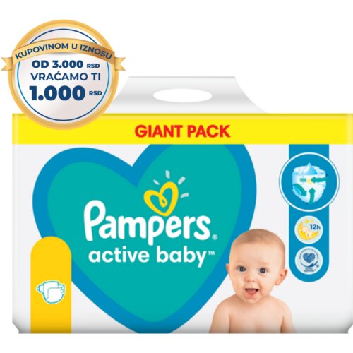 Pampers Active Baby Giant Pack Cene