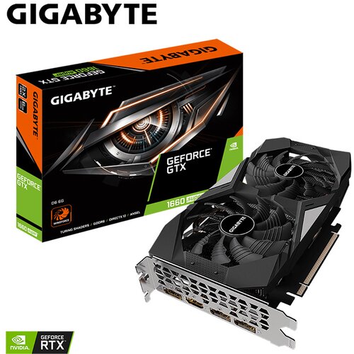 Gigabyte VGA GV-N166SD6-6GD;nVidia GeForce GTX 1660 Super;6GB GDDR6 198bit;HDMI,2xDP;ATX GVN166SD6-00-G Cijene
