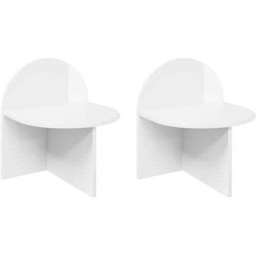  Noćni ormarić 2 pcs Bijela visokog sjaja 40 x 35,5 x 45,5 cm Cijene