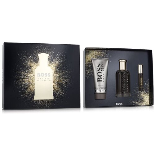 Hugo_Boss Boss Bottled EDP Poklon Set za Mu&amp;scaron;karce - 100 ml + Mini EDP 10 ml + Gel za Tu&amp;scaron;iranje 100 ml Slike