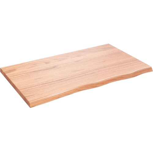  Kupaonska radna ploča svjetlosmeđa 100x60x(2-4) cm masivno drvo Slike