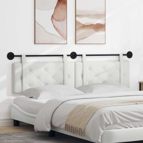  Viseće uzglavlje kreveta Lažna koža - Bijeli 160 cm bez LED Cene