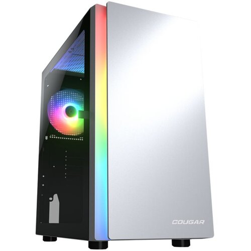 Cougar Purity RGB White | PC Case | Mini Tower / TG Front Panel with ARGB strip / 1 x ARGB Fan / 3mm TG Left Panel Cijene