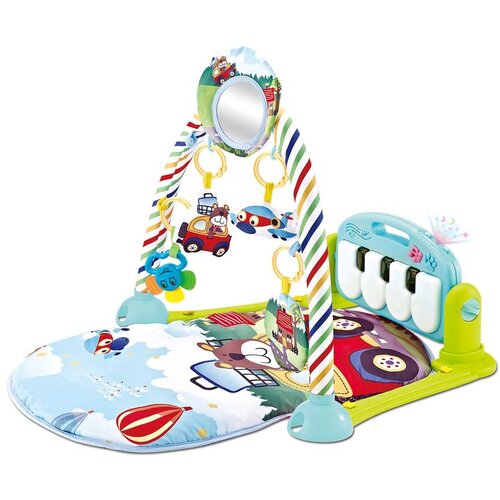 Kikka Boo podloga za igru Playmat Piano s klavirom i projektorom, mint Slike