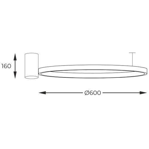Zuma line 89429-60BK - led plafonsko svetlo horik LED/32W/230V 3000/4000/6000K Slike