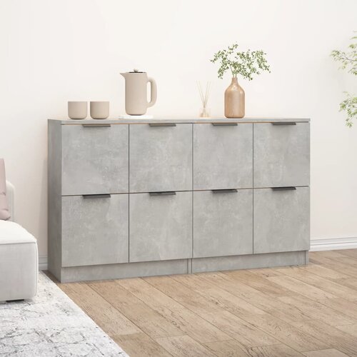  Komoda 2 kom siva boja betona 60x30x70 cm od konstruiranog drva Cijene
