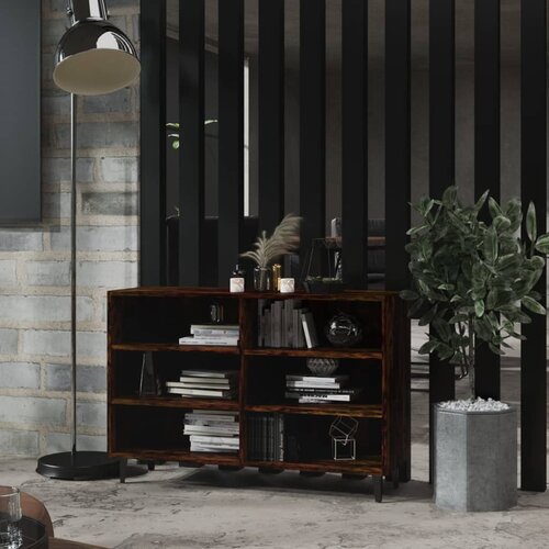  Komoda boja dimljenog hrasta 103 x 35 x 70 cm konstruirano drvo Cijene