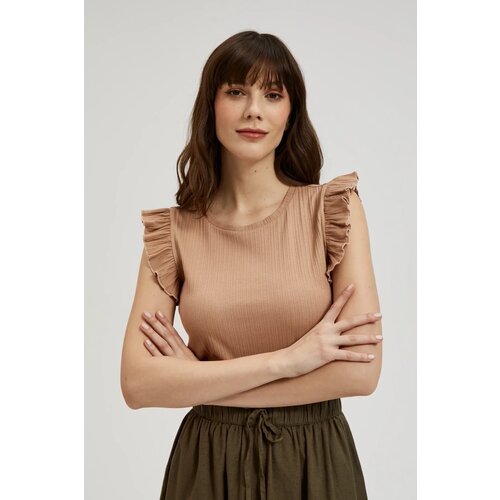 Marisse Women's Blouse L-Ts-4388 Coffee Cene