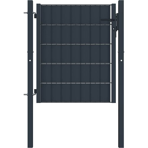  Vrata za ogradu PVC i čelik 100x100 cm Antracit Cijene