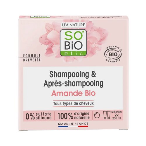 SO’BiO étic 2v1 trdi šampon in balzam za lase z mandlji Cene
