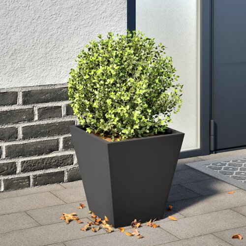 Furnova Vrtno cvetlično korito črno 30x30x30 cm jeklo, (21920780) Slike